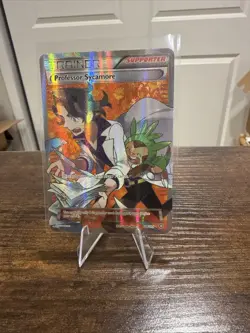 Pokemon Professor Sycamore 114/114 Steam Siege Ultra Rare Full Art Holo HP - Image 1