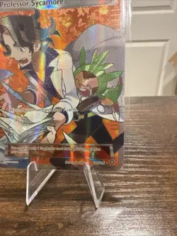 Pokemon Professor Sycamore 114/114 Steam Siege Ultra Rare Full Art Holo HP - Image 2