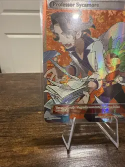 Pokemon Professor Sycamore 114/114 Steam Siege Ultra Rare Full Art Holo HP - Image 3