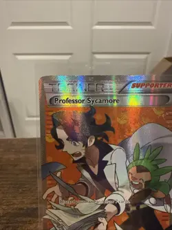 Pokemon Professor Sycamore 114/114 Steam Siege Ultra Rare Full Art Holo HP - Image 4