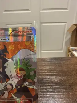 Pokemon Professor Sycamore 114/114 Steam Siege Ultra Rare Full Art Holo HP - Image 5