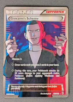 Pokemon TCG XY Breakthrough - Giovanni’s Scheme #162/162 - Full Art Holo - Image 1