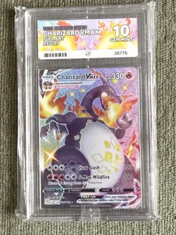 Pokemon Charizard Vmax Sv107/sv122 Shining Fates Ace 10 - Image 1