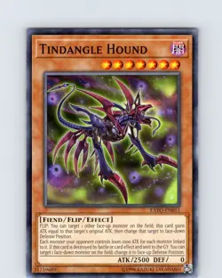 Yu-Gi-Oh TCG Tindangle Hound EXFO-EN011 Unlimited Regular Common Card NM - Image 1