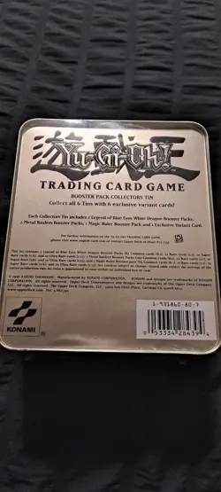 YUGIOH 2002 Red Eyes B Dragon Joey Booster Pack Tin - SEALED - Image 2