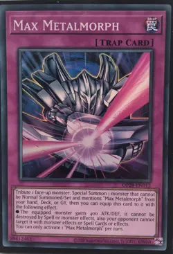 Yu-Gi-Oh! TCG Max Metalmorph OP28-EN012 Super Rare Unlimited Edition Near Mint - Image 1