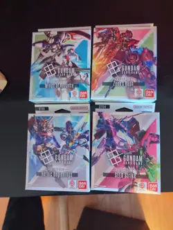 Gundam Card Game - ST01, ST02, ST03 & ST04 English Starter Deck Lot +JP(Cards) - Image 1