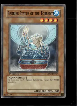 Yu-Gi-Oh! Barrier Statue of the Torrent Cyberdark Impact CDIP-EN019 1st Edition - Image 1