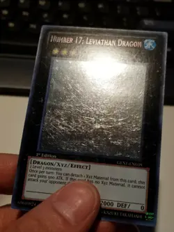 Yugioh Number 17: Leviathan Dragon GENF-EN039 1st Edition Ghost Rare LP/NM (A) - Image 3