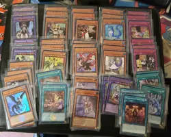 57 Dragonmaid Deck Core YUGIOH NM Lady's Cehrmba Parlor Kitchen Tidying Playsets - Image 1