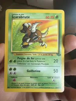 Pokemon TCG Scarabrute #25/64 Unlimited Rare Jungle Pinsir Card French Edition - Image 1