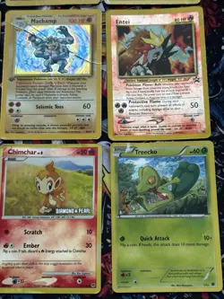 Collection Lot of 9 Pokemon Cards Mixed WOTC-Ex Era Vintage Holo Rares DAMAGED - Image 4