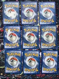 Collection Lot of 9 Pokemon Cards Mixed WOTC-Ex Era Vintage Holo Rares DAMAGED - Image 5