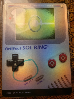Sol Ring FOIL (MISPRINT) Proxy Playtest Card Custom Classic Video Game Art - Image 2