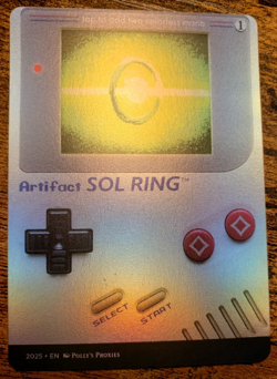 Sol Ring FOIL (MISPRINT) Proxy Playtest Card Custom Classic Video Game Art - Image 3