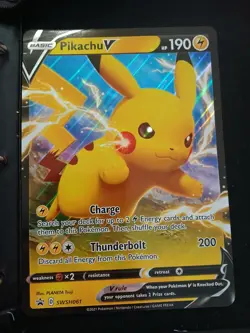 Pikachu V SWSH061 SWSH: Sword & Shield Promo Cards Holo (Jumbo Card) - Image 1