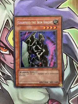 BPT-012 Gearfried The Iron Knight Secret Rare Limited Edition NM Yugioh Card - Image 1