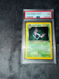 PSA 9 MINT Dark Golbat 2000 Team Rocket 7/82 Holo Pokemon Card - Image 1