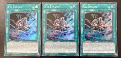 XYZ Encore RA02-EN059 x3 Playset Super Rare Yugioh Cards 1st Ed Mint - Image 1