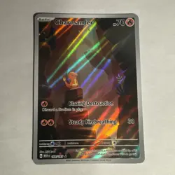 Pokemon Charmander TCG Scarlet & Violet 151 Holo IR Full Art Card 168/165 - Image 1