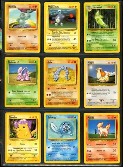 1999 Pokemon BASE SET Unlimited Edition COMPLETE Non Holo COMMON Cards Lot NM+ - Image 3