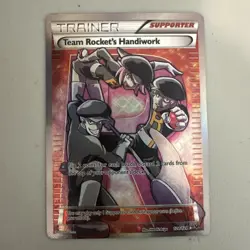 Team Rocket's Handiwork 124/124 Fates Collide Ultra Rare Full Art Pokemon Card - Image 1