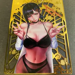 WES - Goddess Story Gold METAL Card - Serial Number #042/200! Kobeni Chainsaw - Image 4