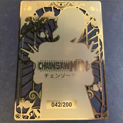 WES - Goddess Story Gold METAL Card - Serial Number #042/200! Kobeni Chainsaw - Image 5