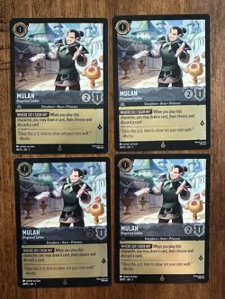 Disney Spring Lorcana Mulan Soldier Promo Card 2025 Whispers In The Well Set 4 - Image 1