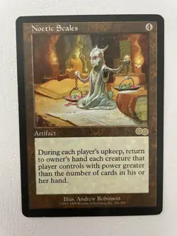 MTG URZA'S SAGA NOETIC SCALES NM MAGIC THE GATHERING RARE ARTIFACT ENGLISH CARD - Image 3