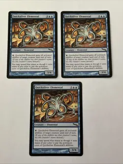 1x MTG / Quicksilver Elemental / Mirrodin / Great Condition + Free Bonus Cards! - Image 1