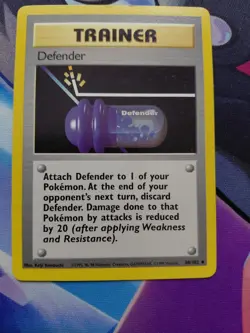 Pokemon Trading Card Game TCG Defender 80/102 Base Set Trainer Regular 1999 - Image 1