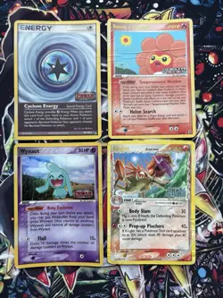 Ex Era Mixed Sets Delta Species Stamped Reverse Holo 4 Pokemon Card Lot DMG - Image 1