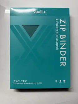 Vault X Exo-TecR Zip Binder-9 Pocket Trading Card Album Folder-360 Teal - Image 1