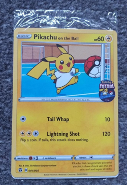 Pikachu On The Ball 001/005 Special Futsal Promo Pokemon Card New & Sealed - Image 1