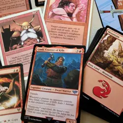 Gimli, Counter of Kills Lord of the Rings Tribal Red DWARF Budget Commander Deck - Image 1