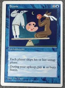 MTG 4th Edition Stasis #104 Magic The Gathering Rare Free Shipping - Image 1