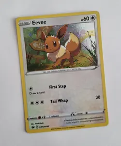 Pokemon Eevee SWSH095 Holo Sword Shield Black Star Promo Card 2021 TCG ENG - Image 1