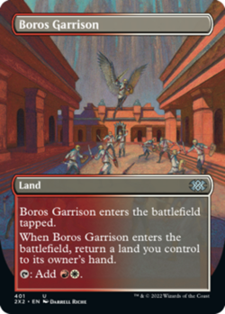 1 x Boros Garrison - Foil - Borderless - Double Masters 2022 - NM-Mint - MTG - Image 1