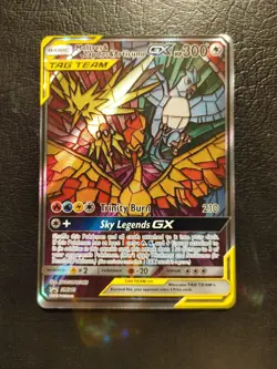Pokemon TCG Moltres Zapdos Articuno GX SM210 Hidden Fate Promo - Image 1