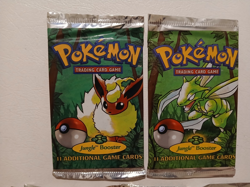 5 Pokemon Jungle Set Booster Packs 1999 in Excellent Condition - Image 3