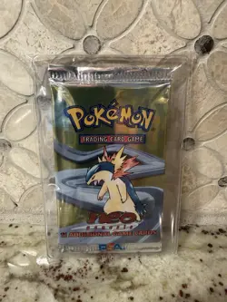 Pokemon Neo Genesis Unlimited Booster Pack - Typhlosion Art - Sealed - English - Image 3