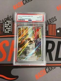 2025 POKEMON MEG EN-MEGA EVOLUTION ILLUSTRATION RARE #139 LITLEO PSA 10 - Image 1