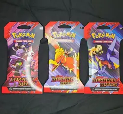 Scarlet and Violet Destined Rivals Sleeved Booster Pack Sealed x1 Pokemon TCG - Image 1