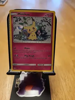 Mimikyu Sun & Moon Black Star Promo SM163 Holo Pokemon TCG - Image 1