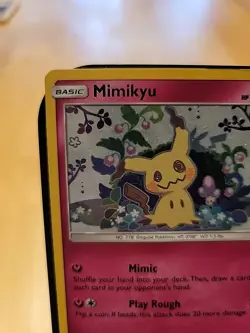 Mimikyu Sun & Moon Black Star Promo SM163 Holo Pokemon TCG - Image 3