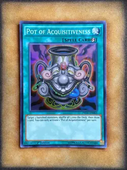 Yugioh Pot of Acquisitiveness INOV-EN065 Super Rare 1st Ed NM - Image 1