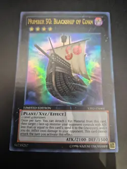YUGIOH NUMBER 50: BLACKSHIP OF CORN ULTRA RARE EX YZ02-EN001 - Image 1