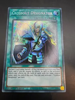 YUGIOH CROSSOUT DESIGNATOR PRISMATIC SECRET RARE 1ST NM MP22-EN265 - Image 1