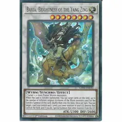 Baxia, Brightness of the Yang Zing GFP2-EN130 1st Edition Ultra Rare YuGiOh Card - Image 1